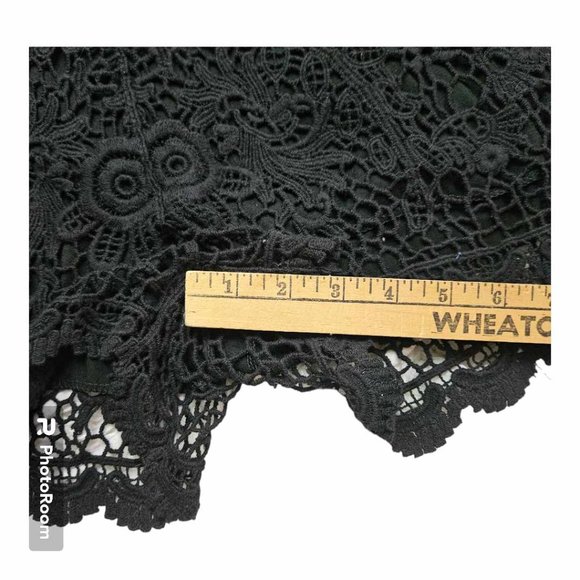 Juniors dizzylizzy Black Lace Shorts Size Large - Picture 9 of 9